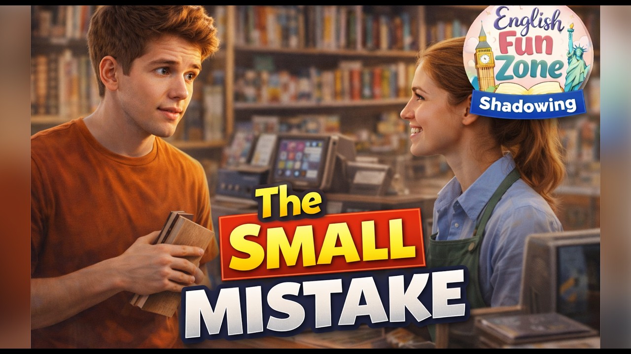 Shadowing - The Small Mistake | English Shadowing Story for Confidence (A2–B1)