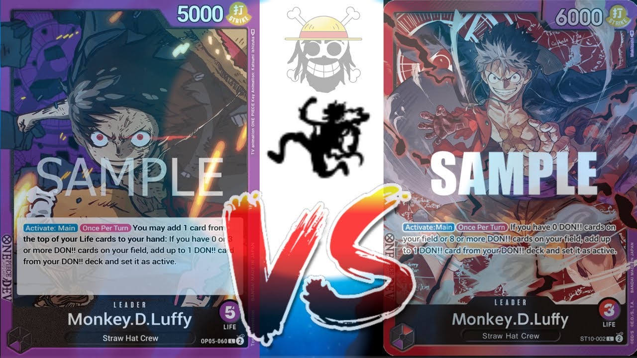 One Piece TCG OP05 Purple Monkey D. Luffy (HolyYeet) Vs Red/Purple Monkey D. Luffy (MagicMan)