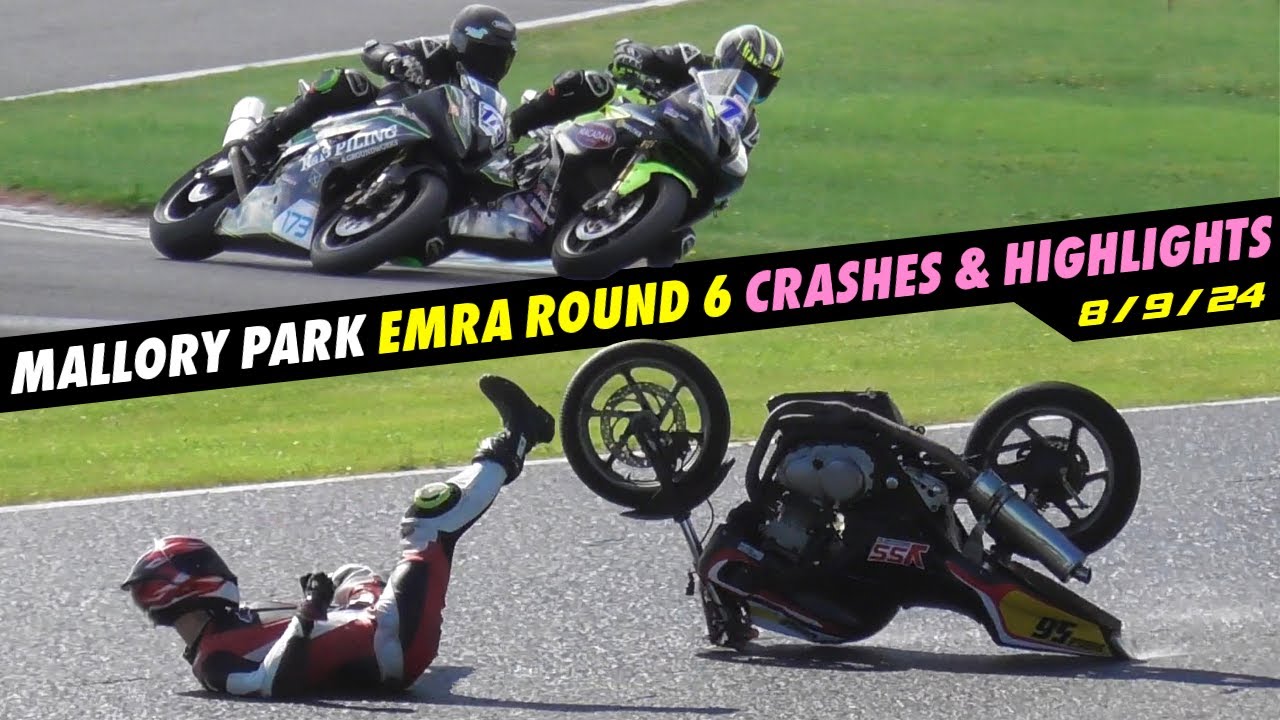 Mallory Park Crashes/Highlights, EMRA Round 6, 8/9/24