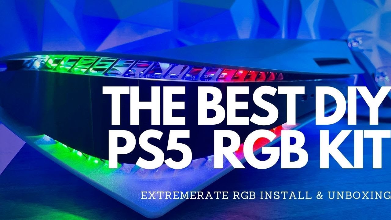 DIY PS5 Console eXtremeRate RGB LED Light strip Unboxing & Review Best RGB kit