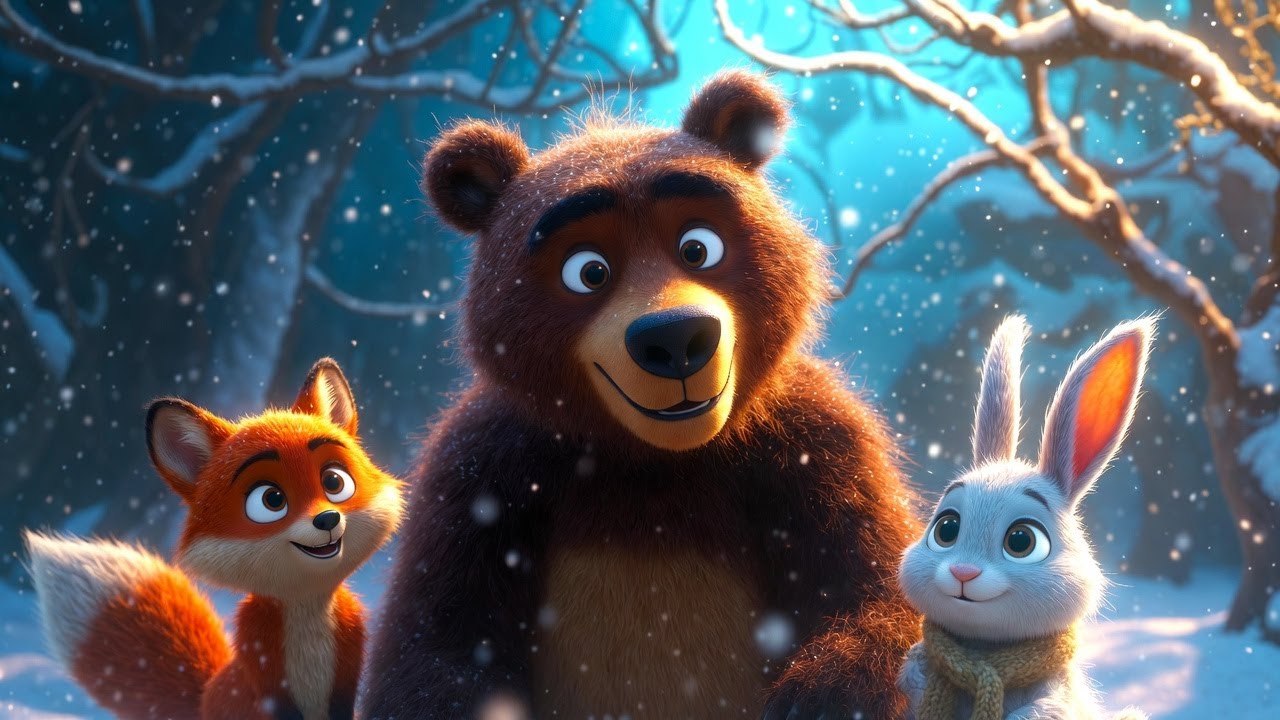 Winter Adventure ❄️|Cute Jungle Animals ❄️ |Animal Friends Moral Story for Kids