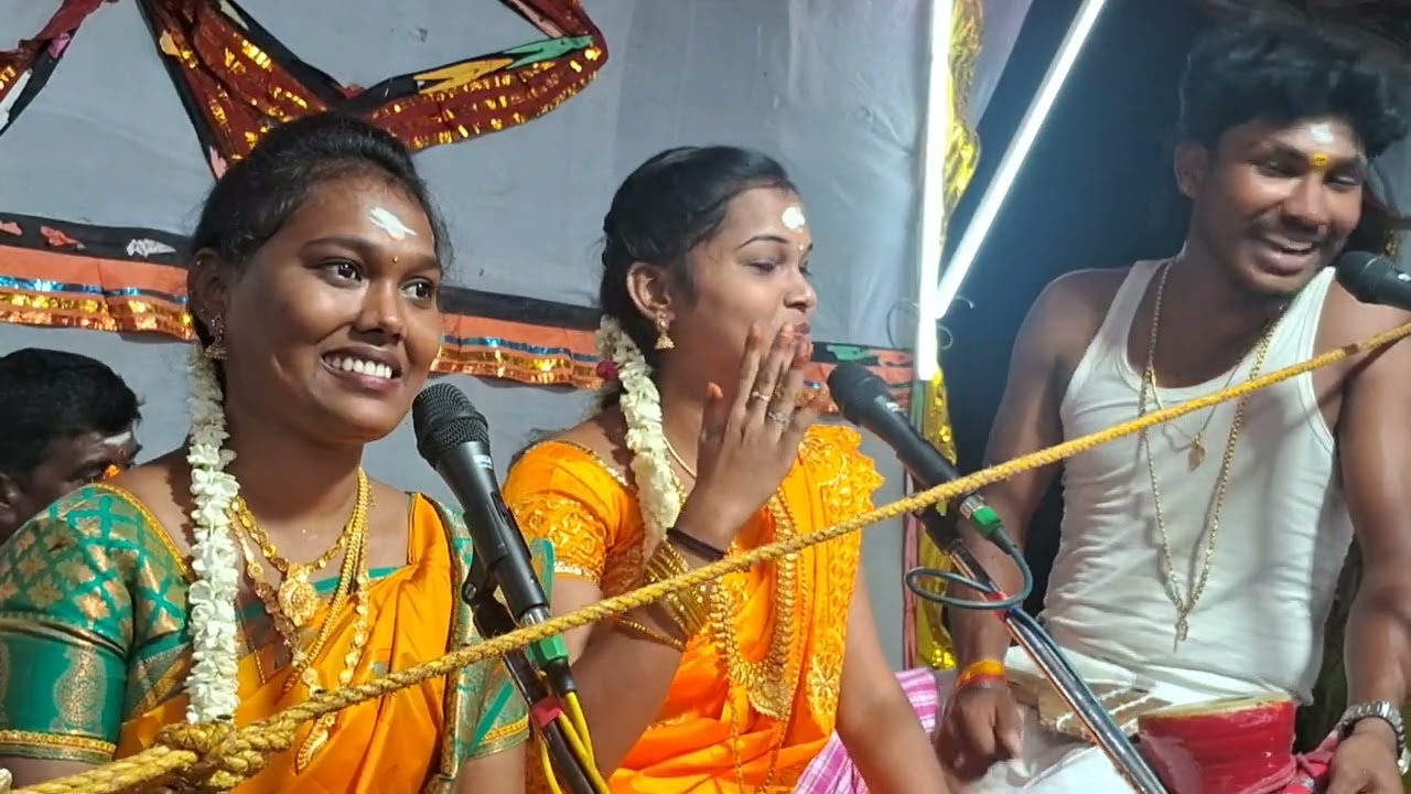 🔥சத்யா செல்வின் அக்காவுடன் படித்த  வில்லுப்பாட்டு முழுகண்டியூர் முத்துநாயகி அம்மன் கோவில் திருவிழா 🔱