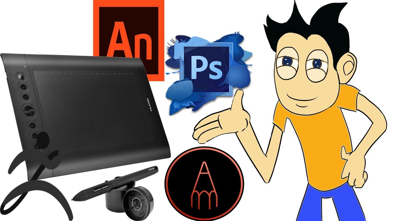 testing Huion H610 Pro on digital art software