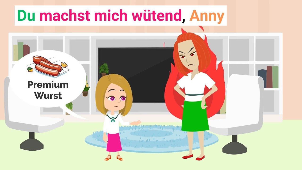 Laura kümmert sich um Anny - Deutsch lernen - Deutsch Anny