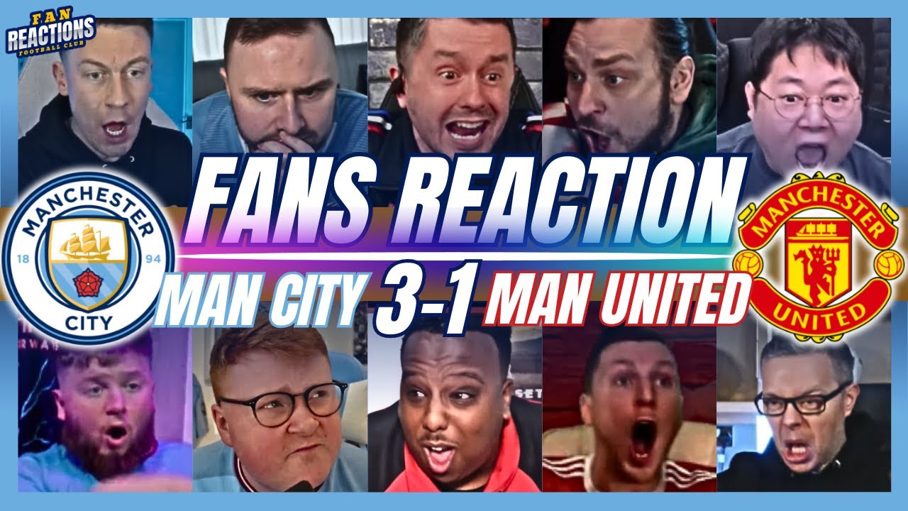 MAN UNITED FANS REACTION TO MAN CITY 3-1 MAN UNITED | PREMIER LEAGUE