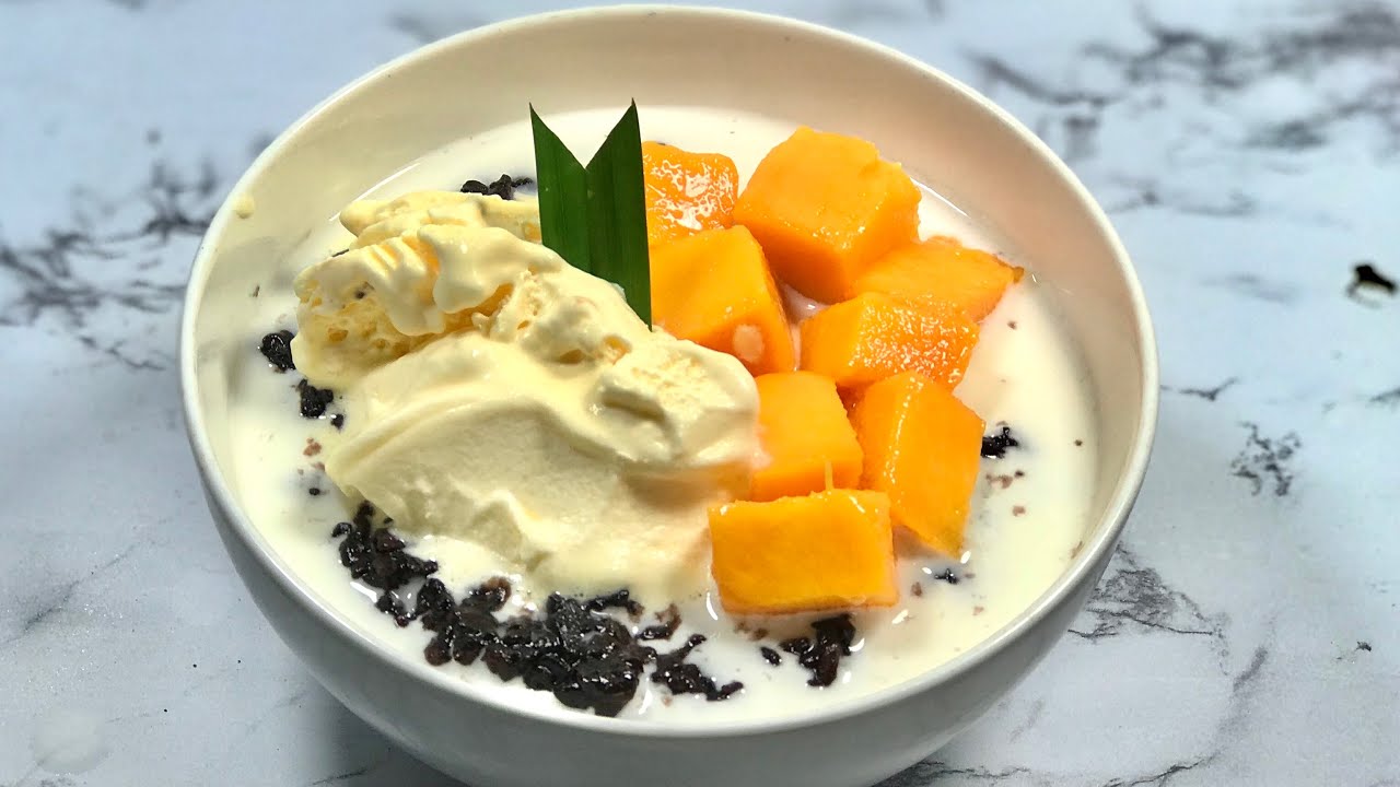 DESSERT BUKA PUASA BUBUR KETAN HITAM THAILAND SEGER DAN BIKIN KENYANG