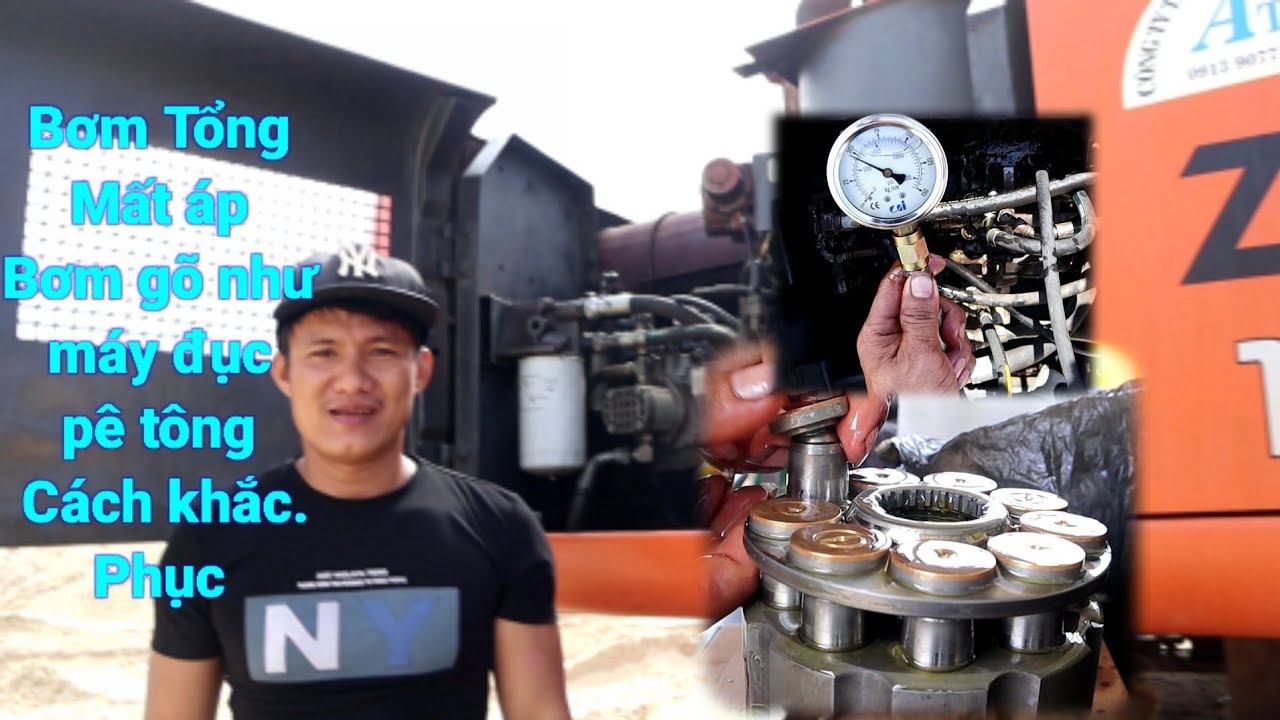 Cách@ lắp bơm thủy lực máy xúc. Nguyên nhân gây ra tiếng kêu lạ.cách chỉnh bơm thủy lực máy xúc