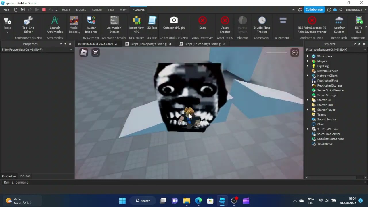 test dumb nextbot ai (roblox studio)