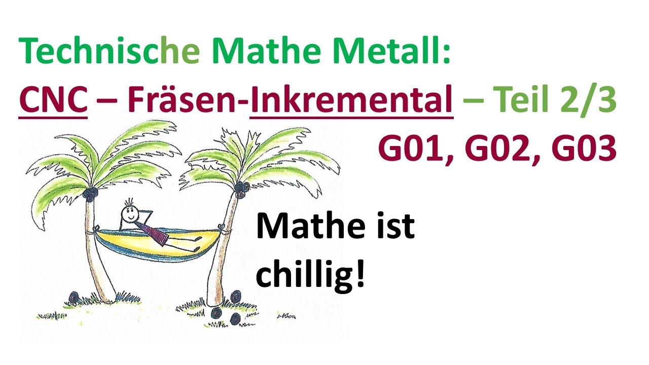 Technische Mathe Metall: Berechne 14 Konturpunkte beim CNC-Fräsen in x-y-Ebene -inkremental Teil 2/3