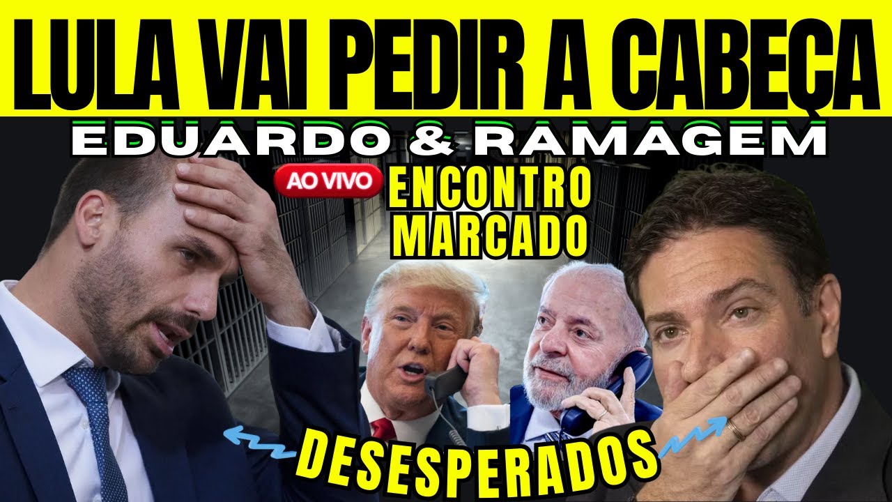 [AO VIVO] EDUARDO BOLSONARO & RAMAGEM SERÃO PRESOS POR TRUMP, SE NÃO FUGIREM: LULA VAI PRA CIMA!