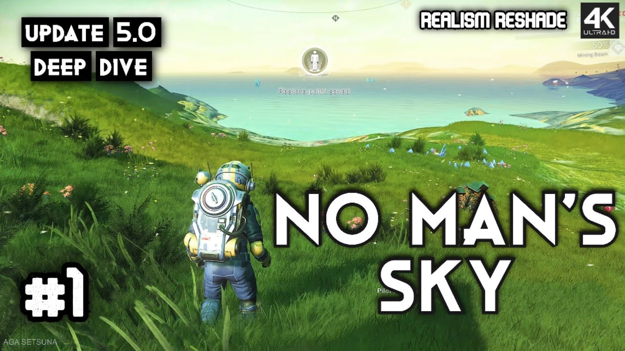 No Man's Sky #1 From Zero - New Update 5.0 Deep Dive Custom 4K Realism Reshade Gameplay