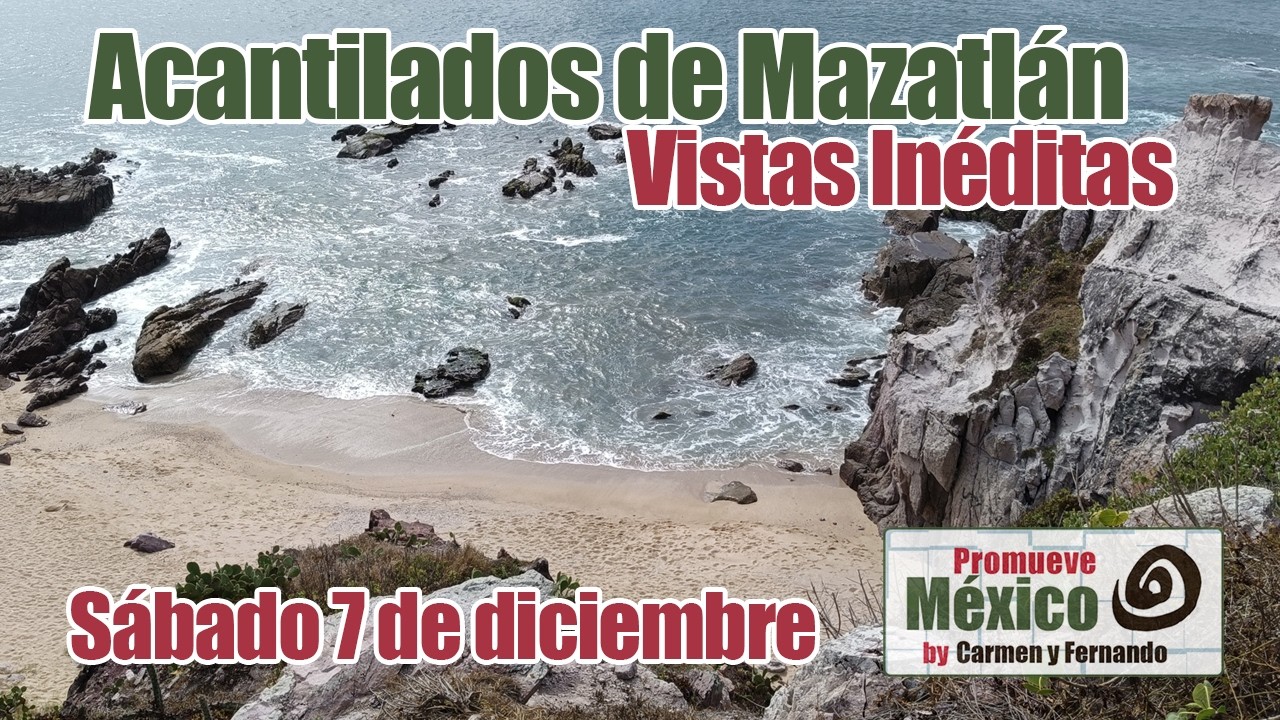 Acantilados de Punta Cerritos  tienen una vista espectacular al océano. termina la Súper Baja marea.