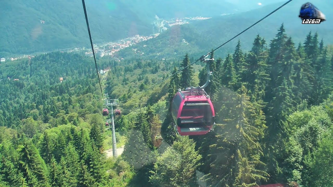 Coborare cu Telegondola 1400m-1000m Descent with Telegondola in Sinaia - 06 August 2017