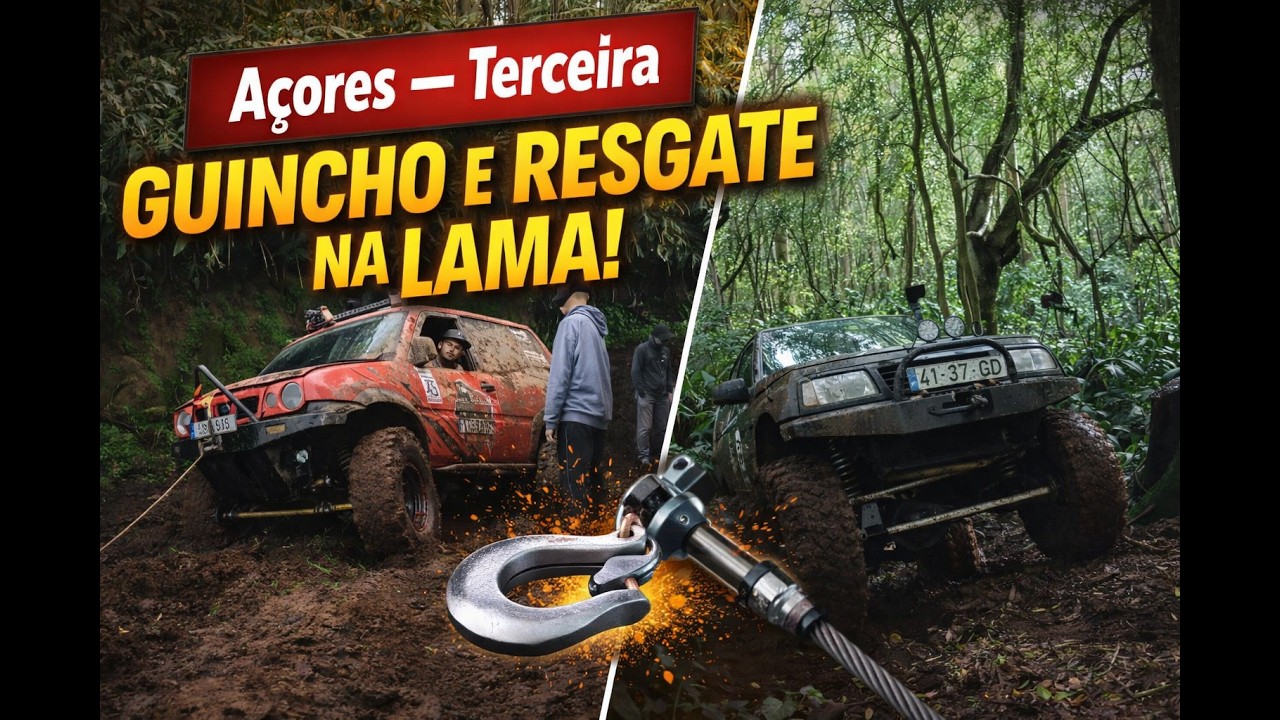 Açores - Terceira| Guincho e resgate na lama!