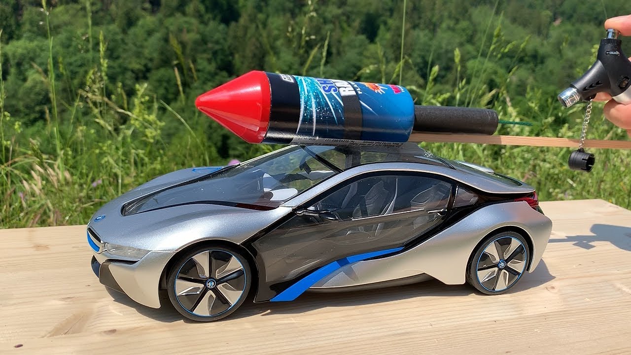Радиоуправляемая машинка BMW i8 с ракетным двигателем!!