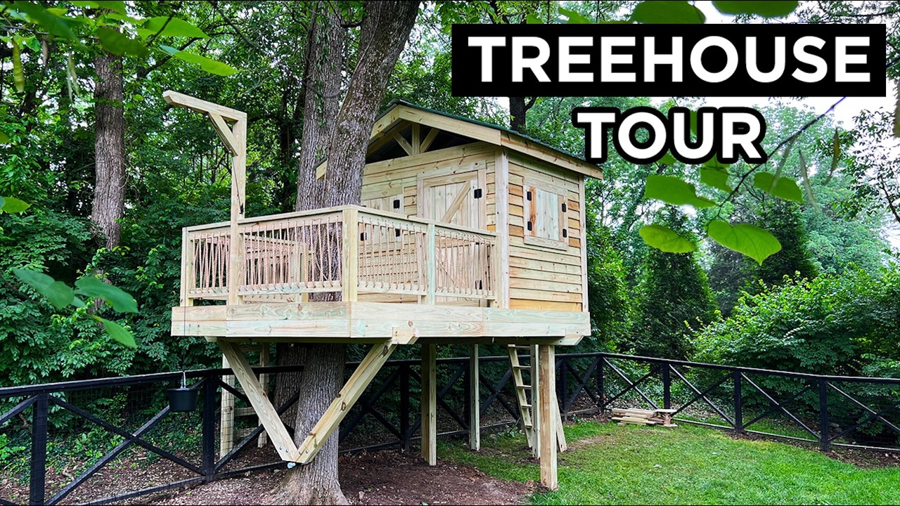 Epic Treehouse Tour | DIY Backyard Fort Reveal!