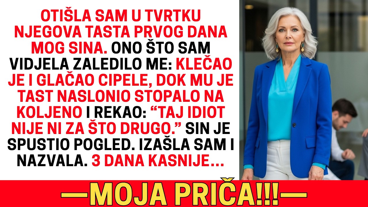 PRONAŠLA SAM SINA KAKO ČISTI CIPELE SVOG TASTA… ON SE NASMIJAO: “SAMO ZA TO VRIJEDI.” A ONDA SAM JA…