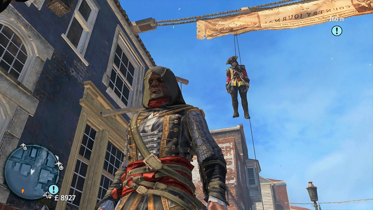 Assassin's Creed Rogue Adewalé Free Roam Parkour Stealth Kills Combat ( MOD ) PC Gameplay 4K