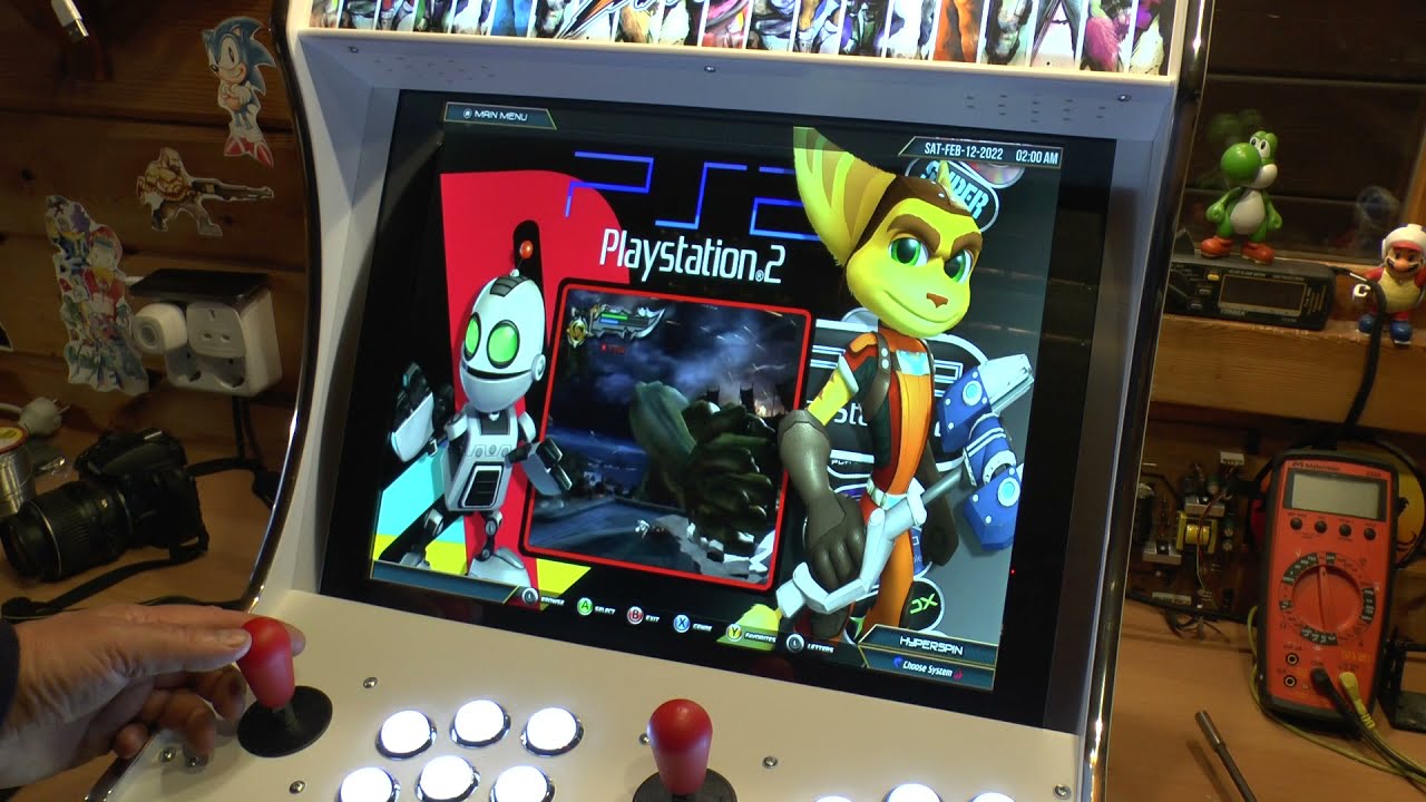 MAME Arcade Cabinet (5:4) – Handcrafted Bartop, Sanwa Controls, HLSL Scanlines | Plug & Play