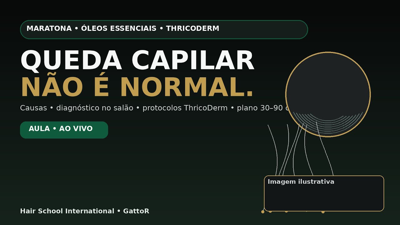 Queda Capilar NÃO é Normal: Causas + Tratamentos com Óleos Essenciais ThricoDerm (GattoR)