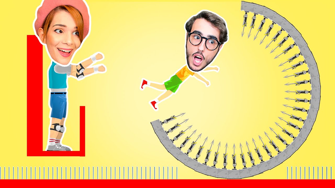 BUTTO STEF NEL LIVELLO CON IL CERCHIO MORTALE SU HAPPY WHEELS!