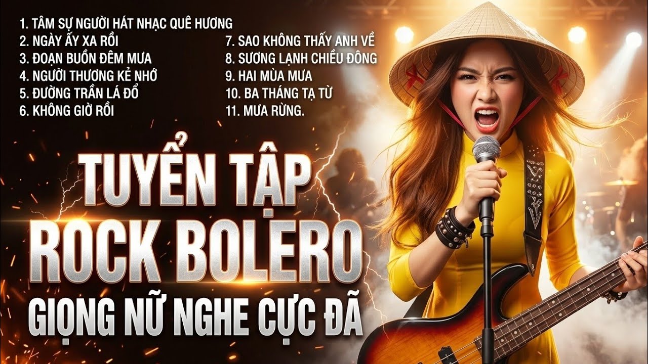 TUYỂN TẬP BOLERO METAL ROCK GIỌNG NỮ H&Aacute;T NGHE CỰC Đ&Atilde; | SỰ TRỖI DẬY CỦA NHỮNG Đ&Oacute;A HỒNG TH&Eacute;P