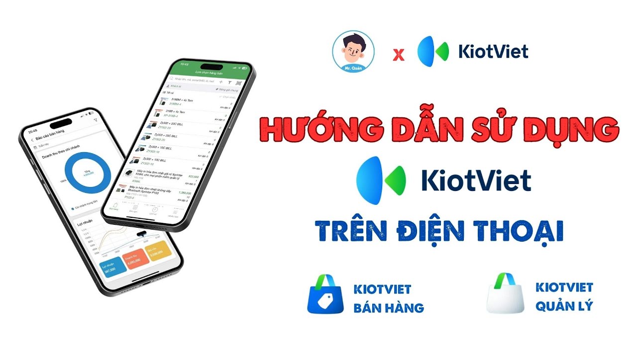 Hướng dẫn cách sử dụng phần mềm kiotviet trên điện thoại | Mr Quản