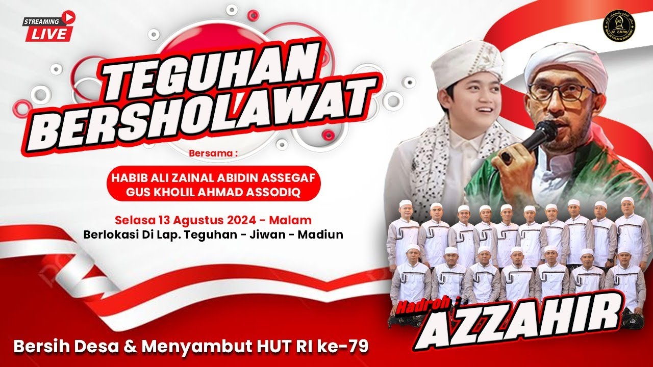 TEGUHAN BERSHOLAWAT BERSAMA HABIB ALI ZAINAL ABIDIN ASSEGAF & GUS KHOLIL AHMAD ASSODIQ