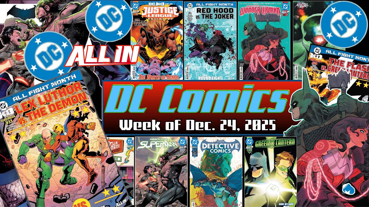 DC Comics - Dec 24/25 - Absolute WW & Batman! Lex v. Demon; Flash v. Guy Gardner! Red Hood v Joker!