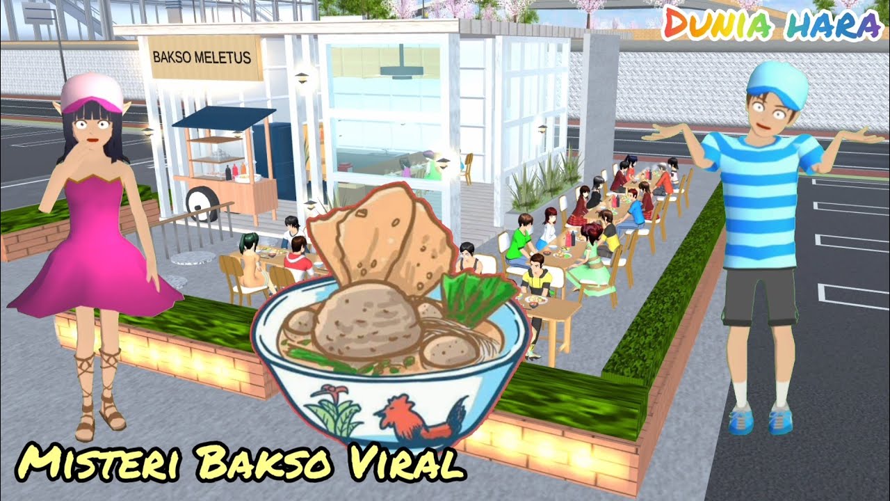 Yuta Mio ke Kedai Bakso Meletus Viral 🤣😂 | Bakso Tikus | Sakura School Simulator