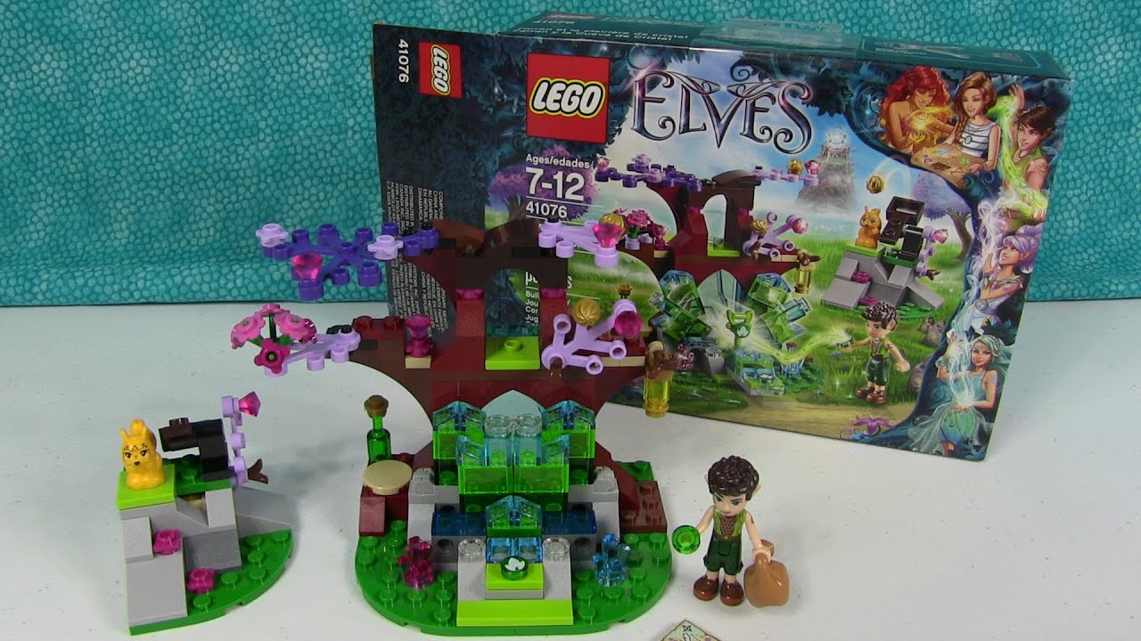 Lego Elves Farran and the Crystal Hollow 41076 Unboxing Toy Review
