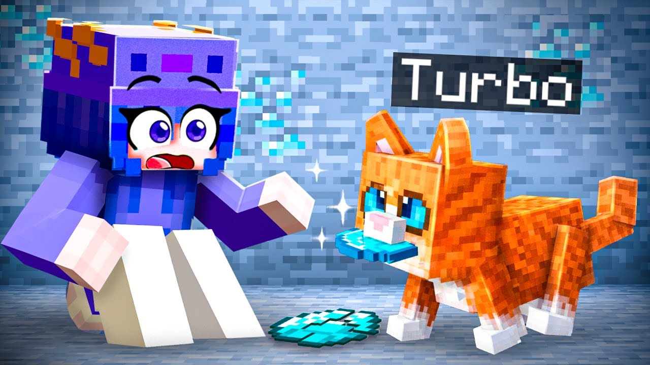 Jugando como un GATO BEBÉ en Minecraft!