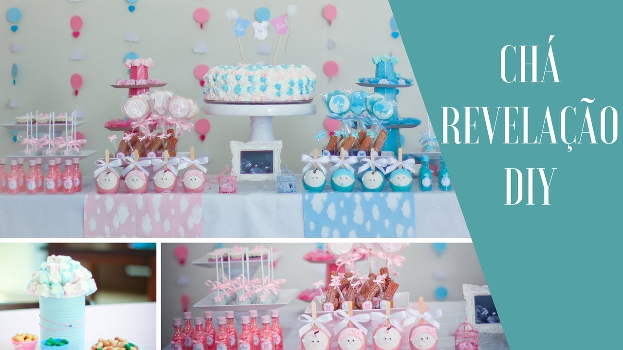 DIY DECORAÇÃO CHÁ REVELAÇÃO