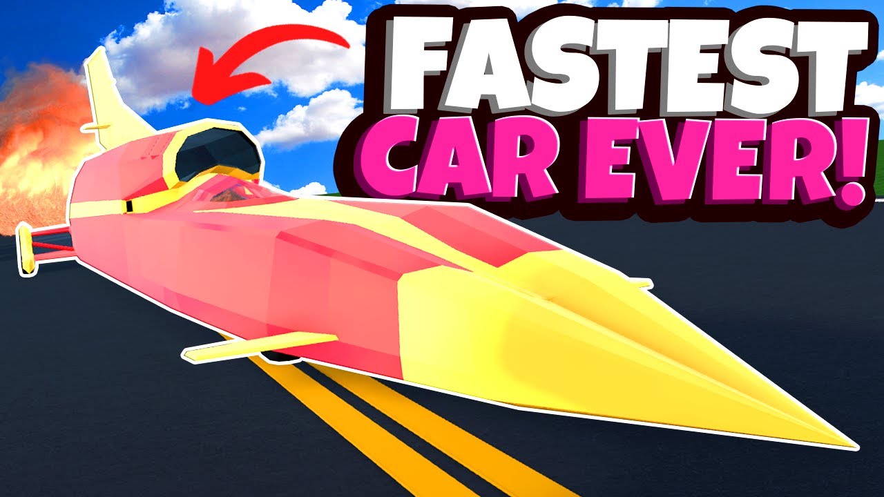 Crashing the NEW Fastest Rocket Car in Roblox Car Crushers 2!