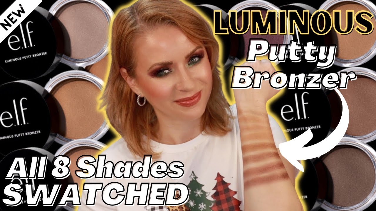 NEW e.l.f. LUMINOUS PUTTY BRONZER SWATCHES + DEMO + REVIEW | Steff's Beauty Stash