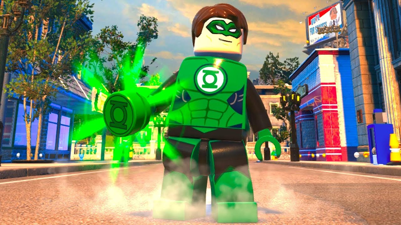 LEGO DC Super-Villains - Green Lantern - Open World Free Roam Gameplay (PC HD) [1080p60FPS]
