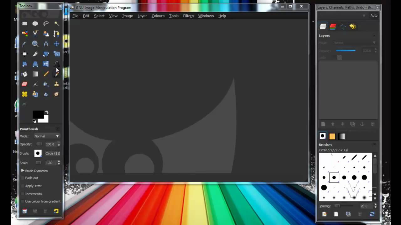 Gimp Tutorials - Episode #001 How to make a Lens Flare Background