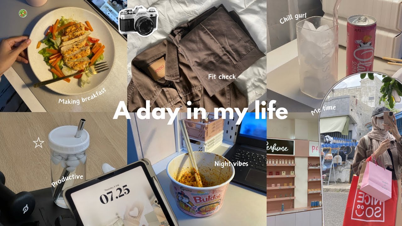 A day in my life 🥗🛍️ || me time • 7 am • shopping • movie night ᡣ𐭩˙ᵕ˙ᰔᩚ