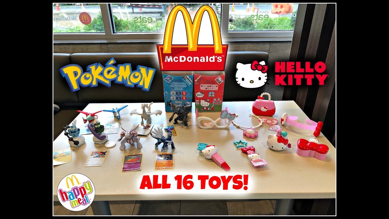 MCDONALDS Pokemon! Hello Kitty! Happy Meal Toys! All 16 Toys! Oct 2018 #mcdonalds #happymealtoys