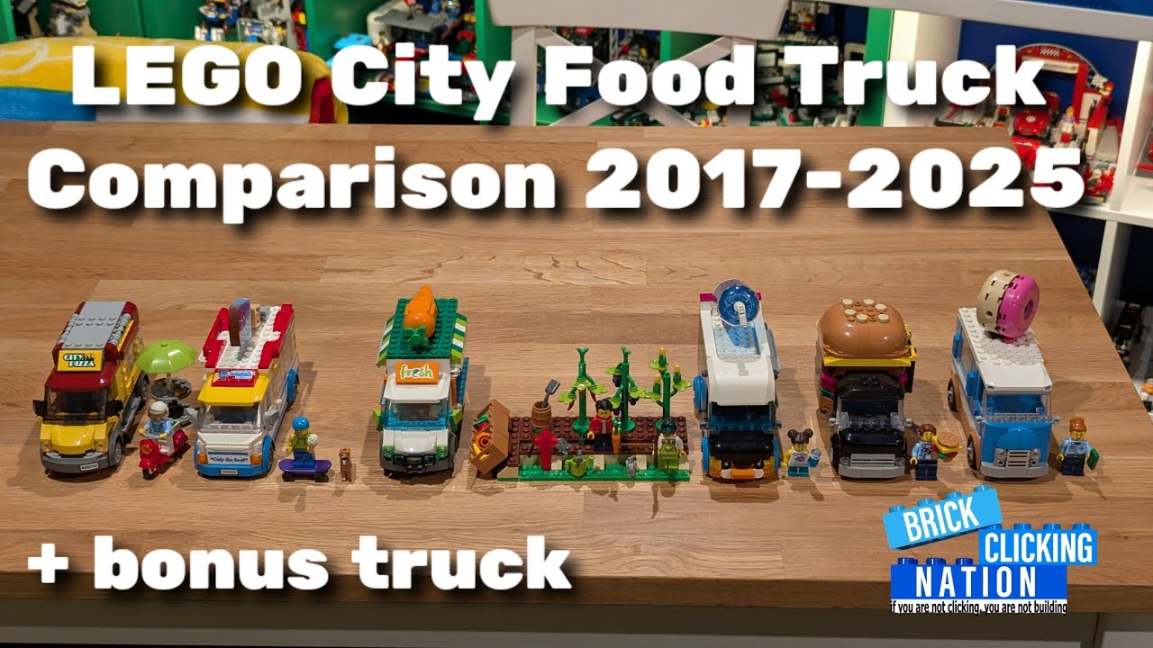 LEGO City Food Truck Comparison 2017-2025 – Which Is the Best?