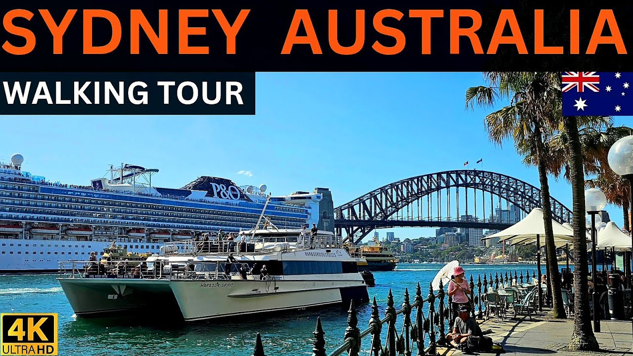 Sydney Australia Virtual Walking tour - Ferry Ride | 4K HDR