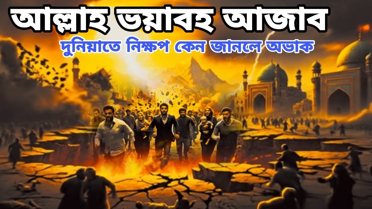 আল্লাহ ভয়াবহ গজব দুনিয়াতে নিক্ষেপ রহস্য !! পৃথিবী ধ্বংশ || new islamic story2025