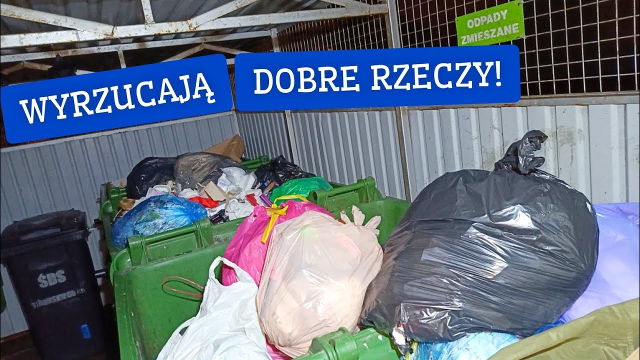 Wchodzimy do 5 śmietników! Ludzie wyrzucają na śmieci nowe rzeczy ubrania! [SKARBY]