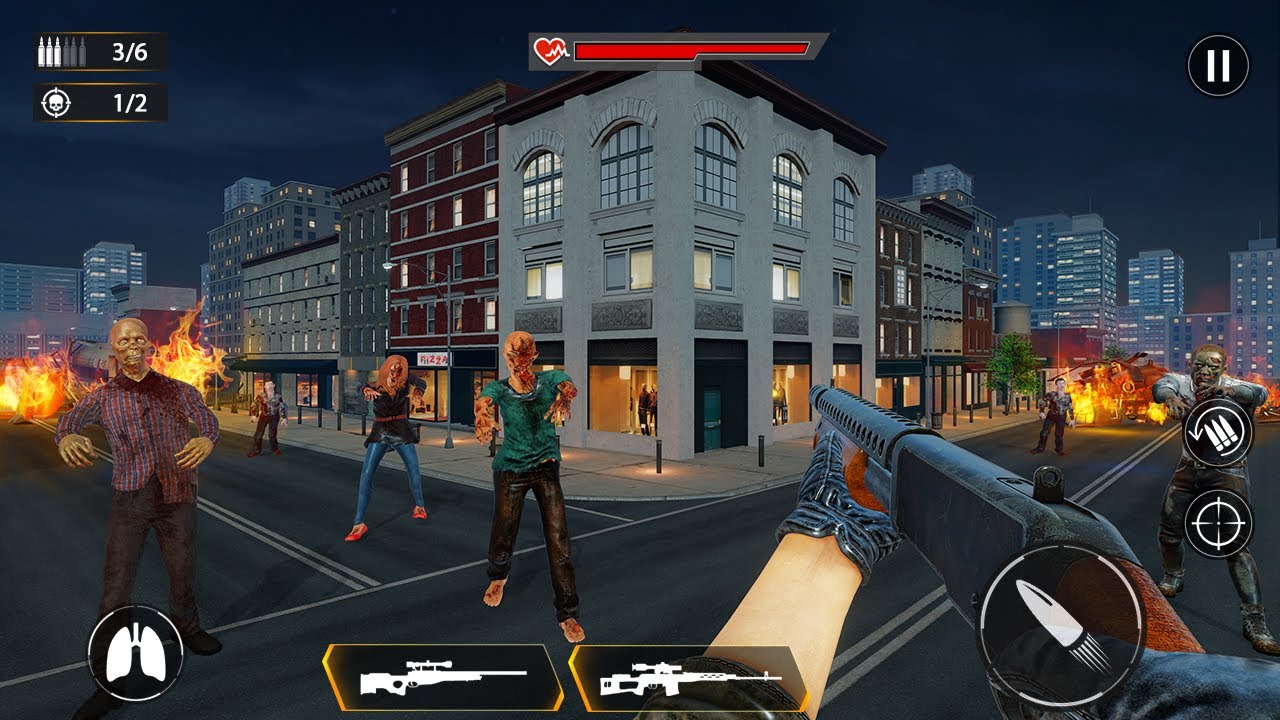 Sniper Shooting Game Offline - Sniper Zombies Survival Game | Zombie Shooting 3D Offline Game