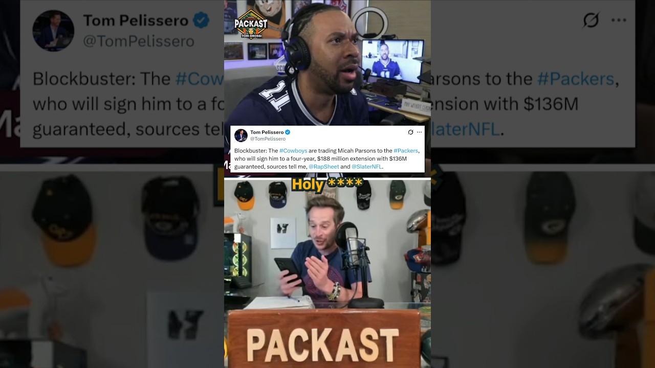 A Packers Fan's Live Reaction to the Micah Parsons Trade #nfl