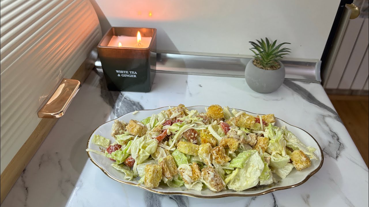 Caesar Salad | Easy & Delicious | Салат Цезарь с курицей