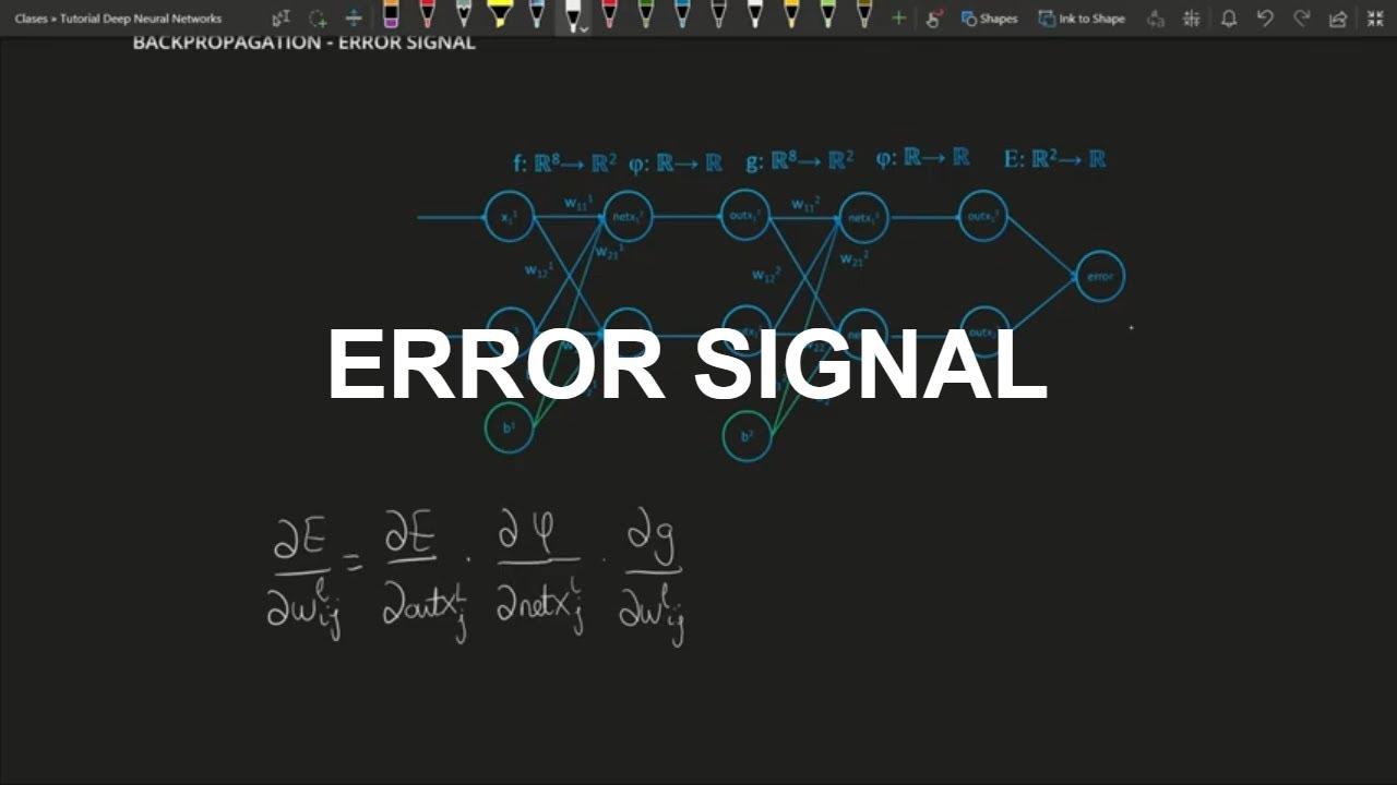 Neural network course - Error signal [8]