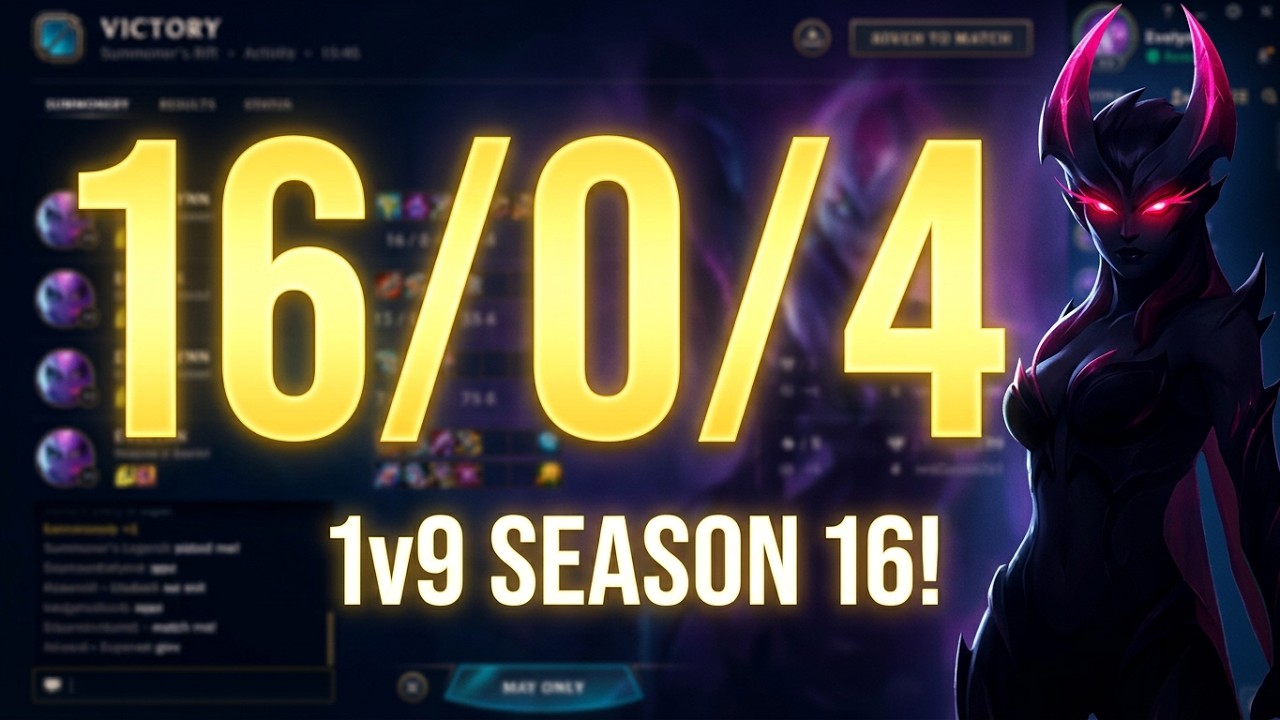 How to Completely 1v9 With Evelynn Season 16!