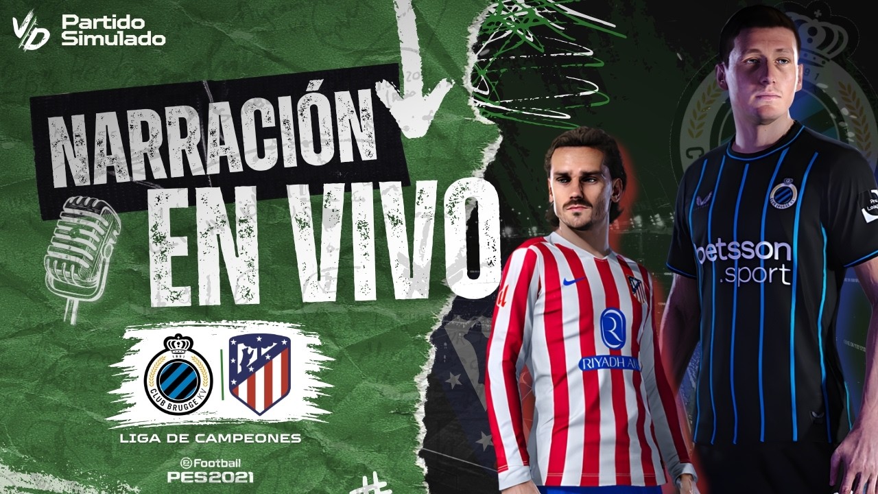 🔴 ATLETICO MADRID VS BRUJAS EN VIVO / CHAMPIONS LEAGUE  - JUEGA JULIAN ALVAREZ