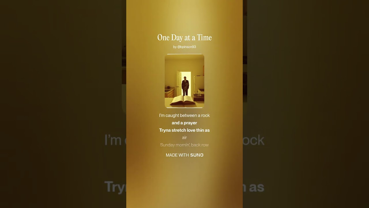Brandon Pinson - One Day at a Time - @brandonpinson81